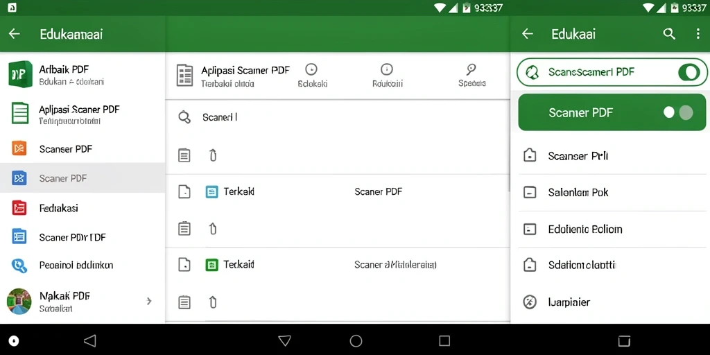 Tampilan antarmuka aplikasi Scanner PDF 93337 yang intuitif dan user-friendly.