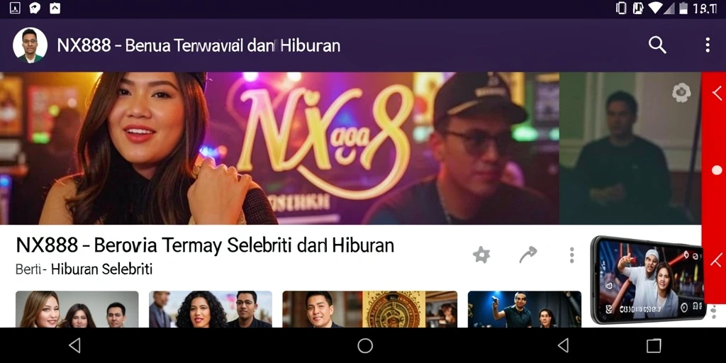 Antarmuka pengguna NX888 yang menarik dan informatif.