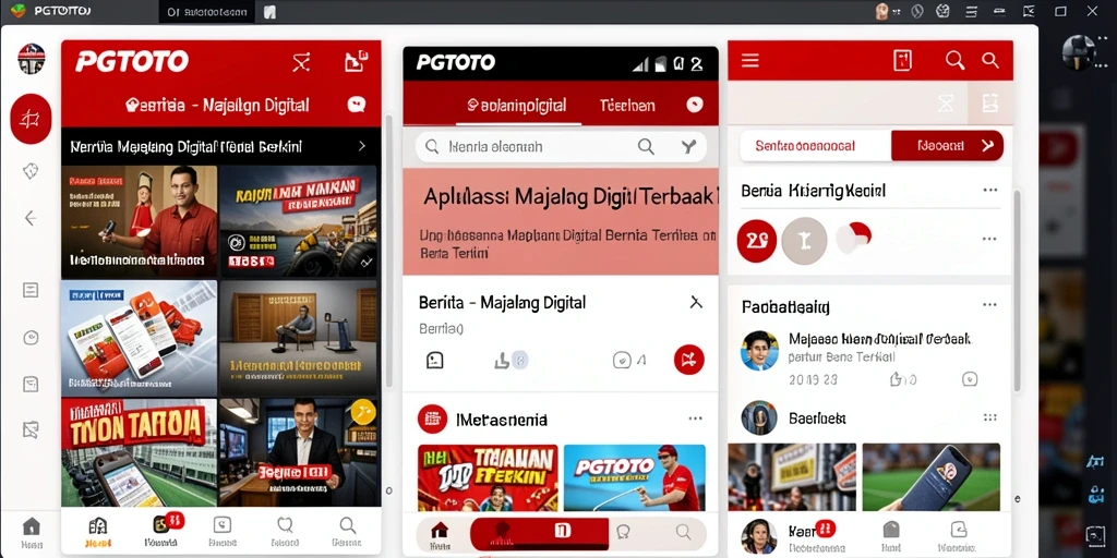 Antarmuka PGTOTO yang menarik dan informatif untuk Majalah Digital.