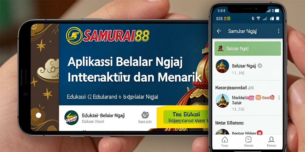 Tampilan antarmuka SAMURAI88 untuk belajar ngaji dengan mudah.